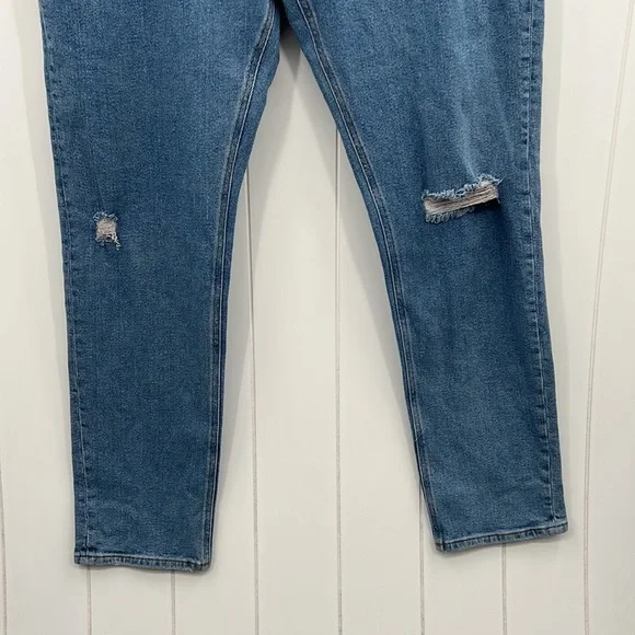 ASOS Distressed Denim Jeans Oversized Fit Size 38 x 32 Unisex - Picture 3 of 10